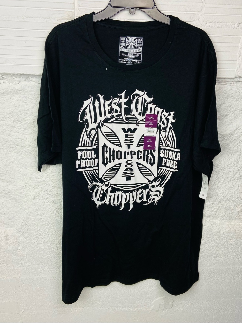 NWT West Coast Choppers Black biker Graphic Tee size 2XL